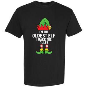 Im The Oldest Elf Matching Family Christmas Garment-Dyed Heavyweight T-Shirt