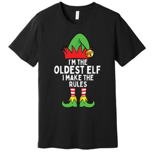 Im The Oldest Elf Matching Family Christmas Premium T-Shirt