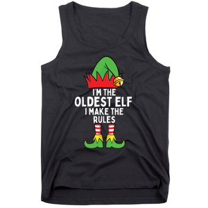 Im The Oldest Elf Matching Family Christmas Tank Top