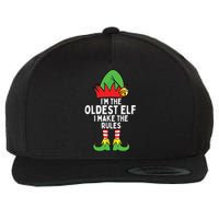 Im The Oldest Elf Matching Family Christmas Wool Snapback Cap