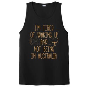 I’m Tired of Waking Up and Not Being In Australia Funny PosiCharge Competitor Tank