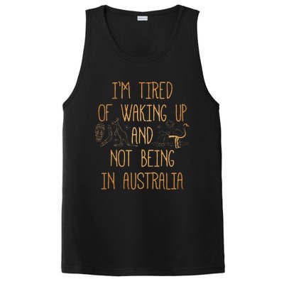 I’m Tired of Waking Up and Not Being In Australia Funny PosiCharge Competitor Tank