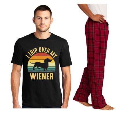 I Trip Over My Weiner funny Dachshund lover Pajama Set