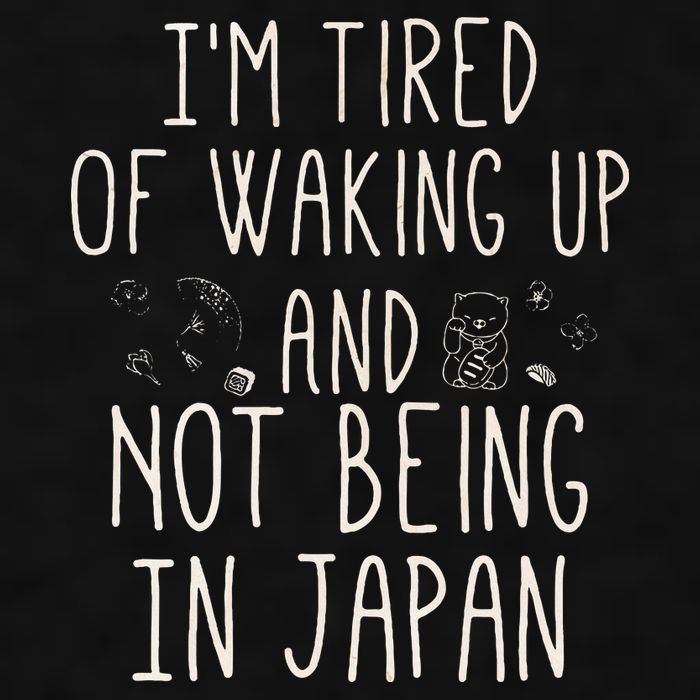 I’m Tired of Waking Up and Not Being In Japan Japanese Ladies PosiCharge Tri-Blend Wicking Tank