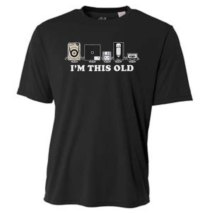 IM This Old Retro Vintage Cassette Tape Floppy Disk Vhs Cooling Performance Crew T-Shirt