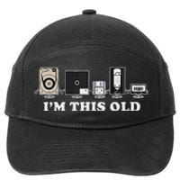 IM This Old Retro Vintage Cassette Tape Floppy Disk Vhs 7-Panel Snapback Hat