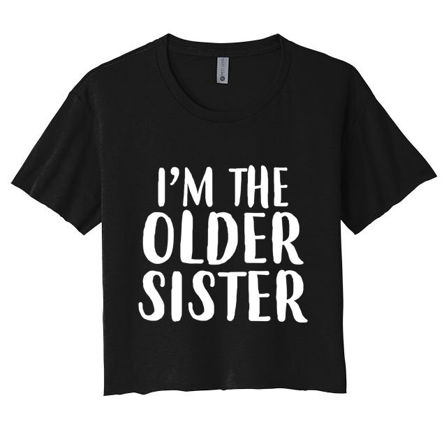 I'm The Older Sister Crop Top