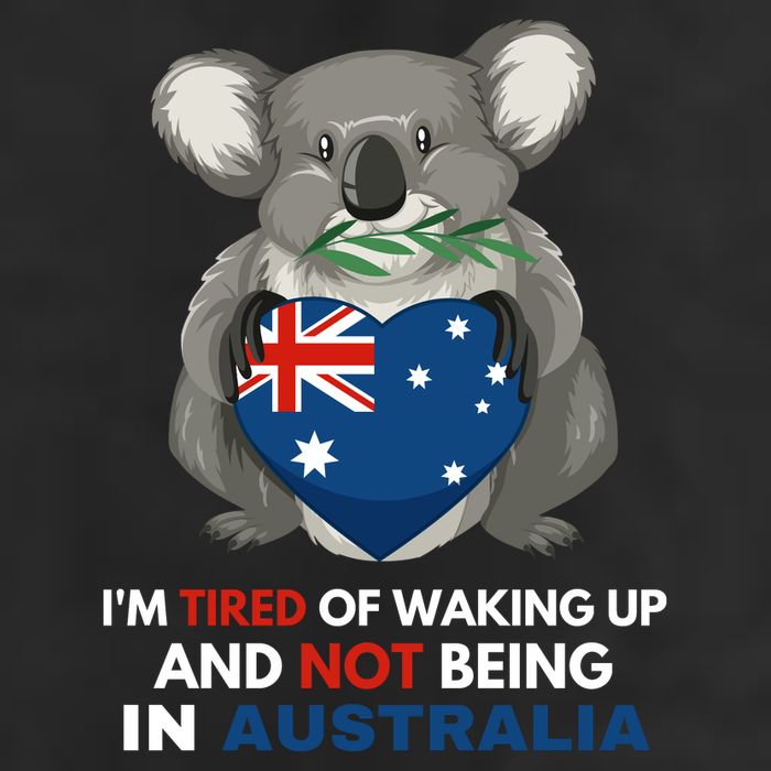 IM Tired Of Waking Up And Not Being In Australia Native Australian Cool Comfort Performance Bucket Hat