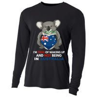 IM Tired Of Waking Up And Not Being In Australia Native Australian Cooling Performance Long Sleeve Crew