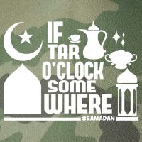 If Tar O Clock Somewhere Ramadan Legacy Tie Dye Trucker Hat