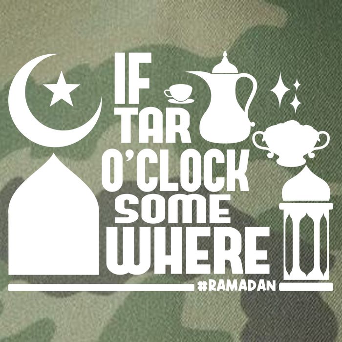 If Tar O Clock Somewhere Ramadan Legacy Tie Dye Trucker Hat