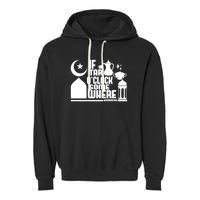 If Tar O Clock Somewhere Ramadan Garment-Dyed Fleece Hoodie