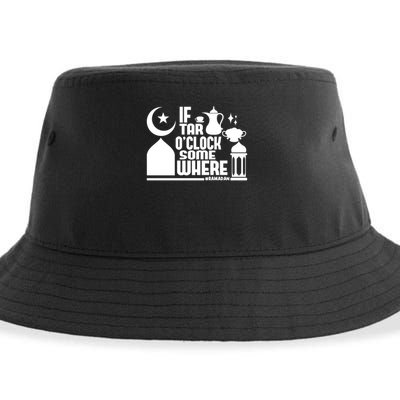 If Tar O Clock Somewhere Ramadan Sustainable Bucket Hat
