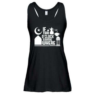 If Tar O Clock Somewhere Ramadan Ladies Essential Flowy Tank