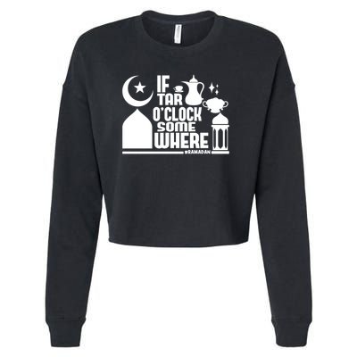 If Tar O Clock Somewhere Ramadan Cropped Pullover Crew