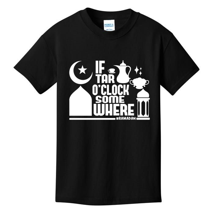 If Tar O Clock Somewhere Ramadan Kids T-Shirt