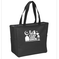 If Tar O Clock Somewhere Ramadan Zip Tote Bag