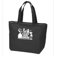 If Tar O Clock Somewhere Ramadan Zip Tote Bag