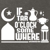 If Tar O Clock Somewhere Ramadan Cotton Canvas Backpack