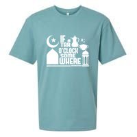 If Tar O Clock Somewhere Ramadan Sueded Cloud Jersey T-Shirt