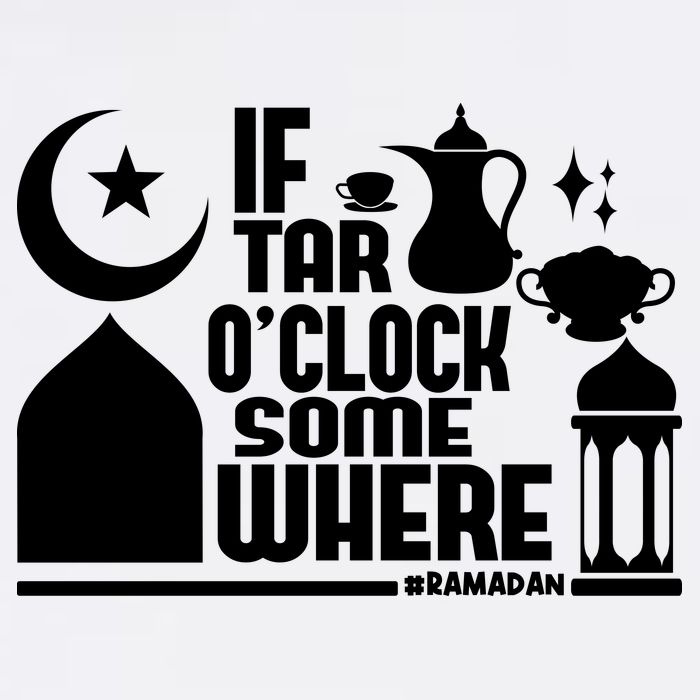If Tar O Clock Somewhere Ramadan Garment-Dyed Sweatshirt