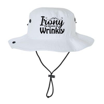 Irony The Opposite Of Wrinkly Funny Cute Gift Legacy Cool Fit Booney Bucket Hat