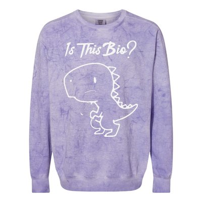 Is This Organic Funny Design Colorblast Crewneck Sweatshirt