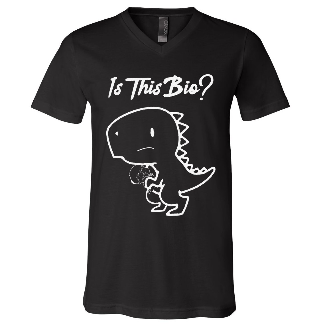 Is This Organic Funny Design V-Neck T-Shirt