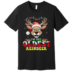 IM The Oldest Reindeer Matching Christmas Xmas Premium T-Shirt