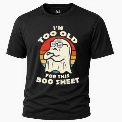 Im Too Old For This Boo Sheet Lazy Halloween Costume Ghost Performance Shirt