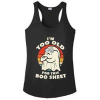 Im Too Old For This Boo Sheet Lazy Halloween Costume Ghost Ladies PosiCharge Competitor Racerback Tank
