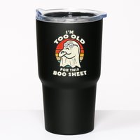 Im Too Old For This Boo Sheet Lazy Halloween Costume Ghost Tumbler