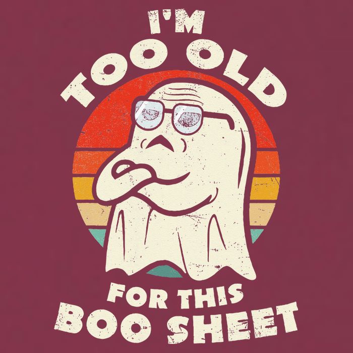 Im Too Old For This Boo Sheet Lazy Halloween Costume Ghost 16oz Travel Tumbler