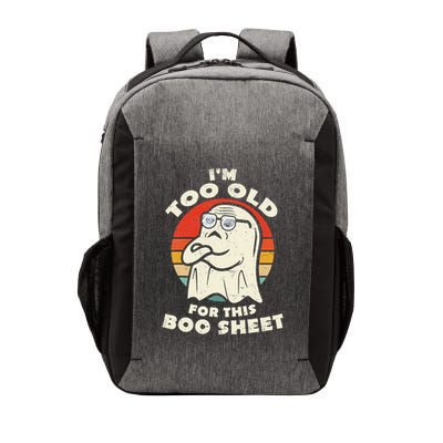 Im Too Old For This Boo Sheet Lazy Halloween Costume Ghost Vector Backpack