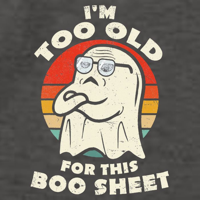 Im Too Old For This Boo Sheet Lazy Halloween Costume Ghost Vector Backpack