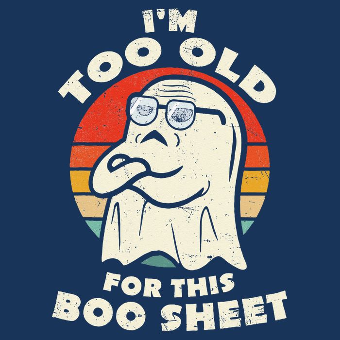 Im Too Old For This Boo Sheet Lazy Halloween Costume Ghost Infant Baby Jersey Bodysuit