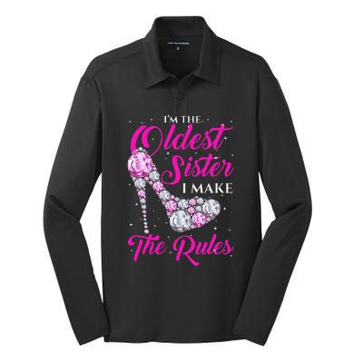 I'm The Oldest Sister I Make The Rules Oldest Sister Silk Touch Performance Long Sleeve Polo