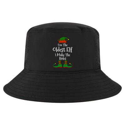 IM The Oldest Elf Family Matching Funny Christmas Cool Comfort Performance Bucket Hat