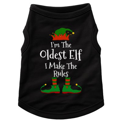 IM The Oldest Elf Family Matching Funny Christmas Doggie Tank