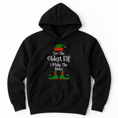 IM The Oldest Elf Family Matching Funny Christmas Hoodie