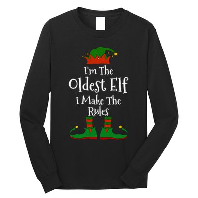 IM The Oldest Elf Family Matching Funny Christmas Long Sleeve Shirt