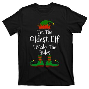 IM The Oldest Elf Family Matching Funny Christmas T-Shirt