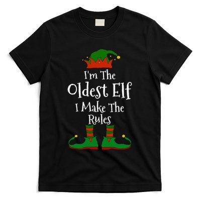 IM The Oldest Elf Family Matching Funny Christmas T-Shirt