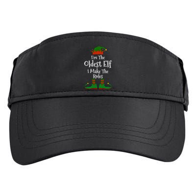 IM The Oldest Elf Family Matching Funny Christmas Adult Drive Performance Visor