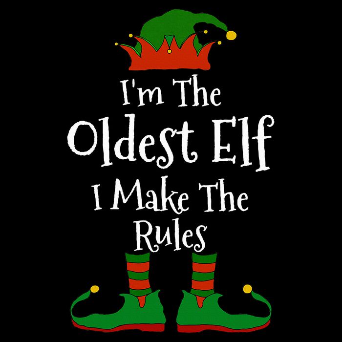 IM The Oldest Elf Family Matching Funny Christmas 16 in Basic Backpack