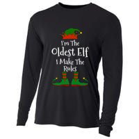 IM The Oldest Elf Family Matching Funny Christmas Cooling Performance Long Sleeve Crew