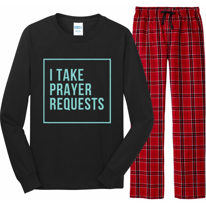 I Take Prayer Requests Long Sleeve Pajama Set