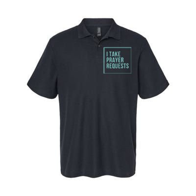 I Take Prayer Requests Softstyle Adult Sport Polo