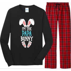 I'm The Papa Bunny Easter Day Funny Family Easter Pajama Meaningful Gift Long Sleeve Pajama Set