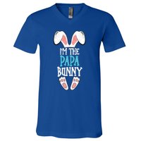 I'm The Papa Bunny Easter Day Funny Family Easter Pajama Meaningful Gift V-Neck T-Shirt